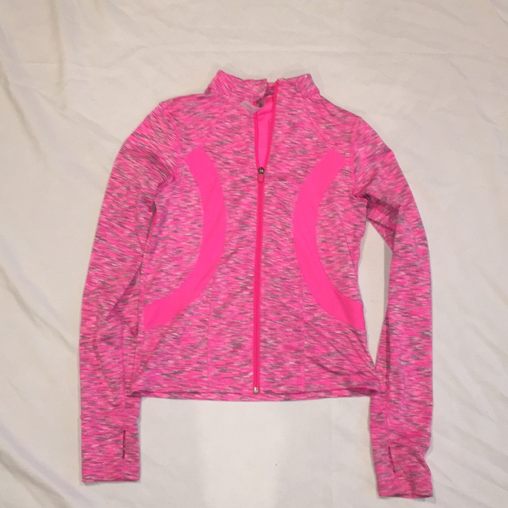 Girls Athletic Zip-Up Hoodie